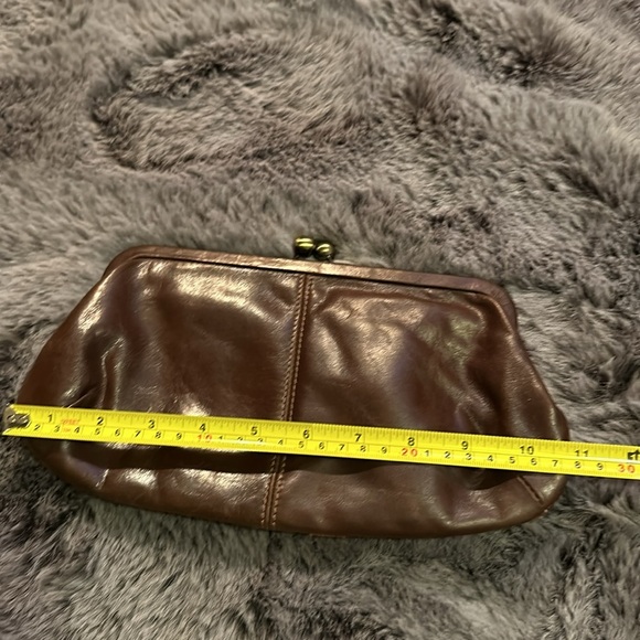 Fossil Brown Leather Patchwork Flower Wristlet Wallet Clutch Vintage - Picture 10 of 13